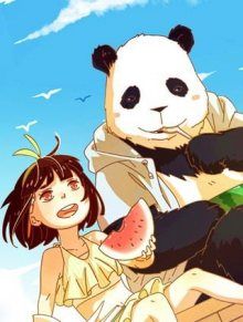 Постер к комиксу My boyfriend is panda / Мой парень – панда / Wo de panda nanyou