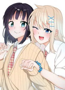 Постер к комиксу A Yuri Manga Between a Delinquent and a Quiet Girl That Starts From a Misunderstanding / Хитоми и Нагиса начинают отношения с недопонимания