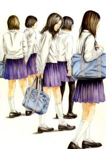 Постер к комиксу I Want To Be Killed by a Highschool Girl / Хочу быть убитым старшеклассницей / Joshikousei ni Korosaretai